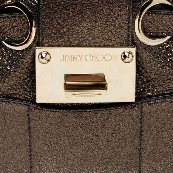 Jimmy Choo Metallic Leather Ramona Shoulder Bag - Picture 9 of 15